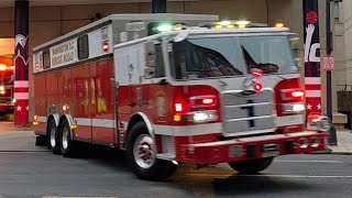 DCFD Rescue Squad 1 (Reserve), Engine 2, and Battalion Chief 6 (Reserve) Responding 11-20-2025