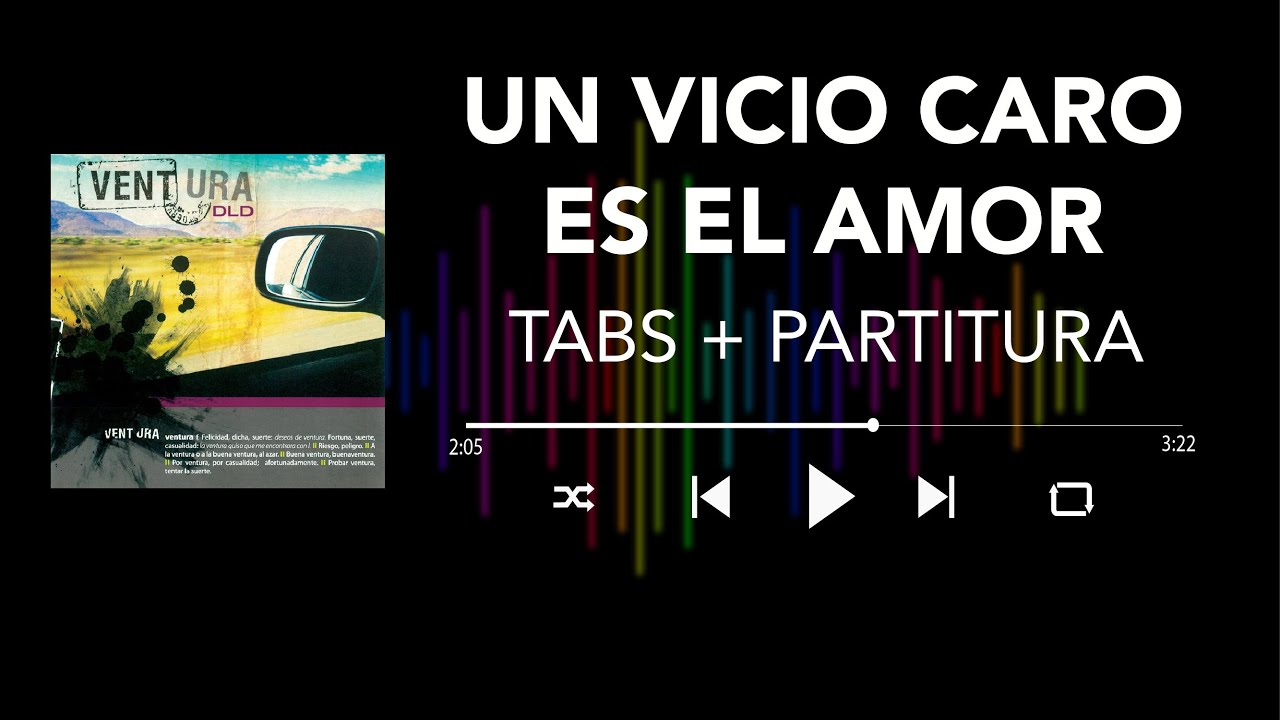 DLD - Un Vicio Caro Es El Amor (Bass Cover/ Tabs + Partitura + Acordes)