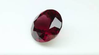 Rubis Naturel Non Chauffé De Guinée – 6,82 Carats – Rouge Pourpre – 12,5x11 Mm