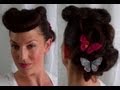 How to Retro / Vintage Betty Grable pin up inspired hairstyle Bumper Bangs - Vintagious