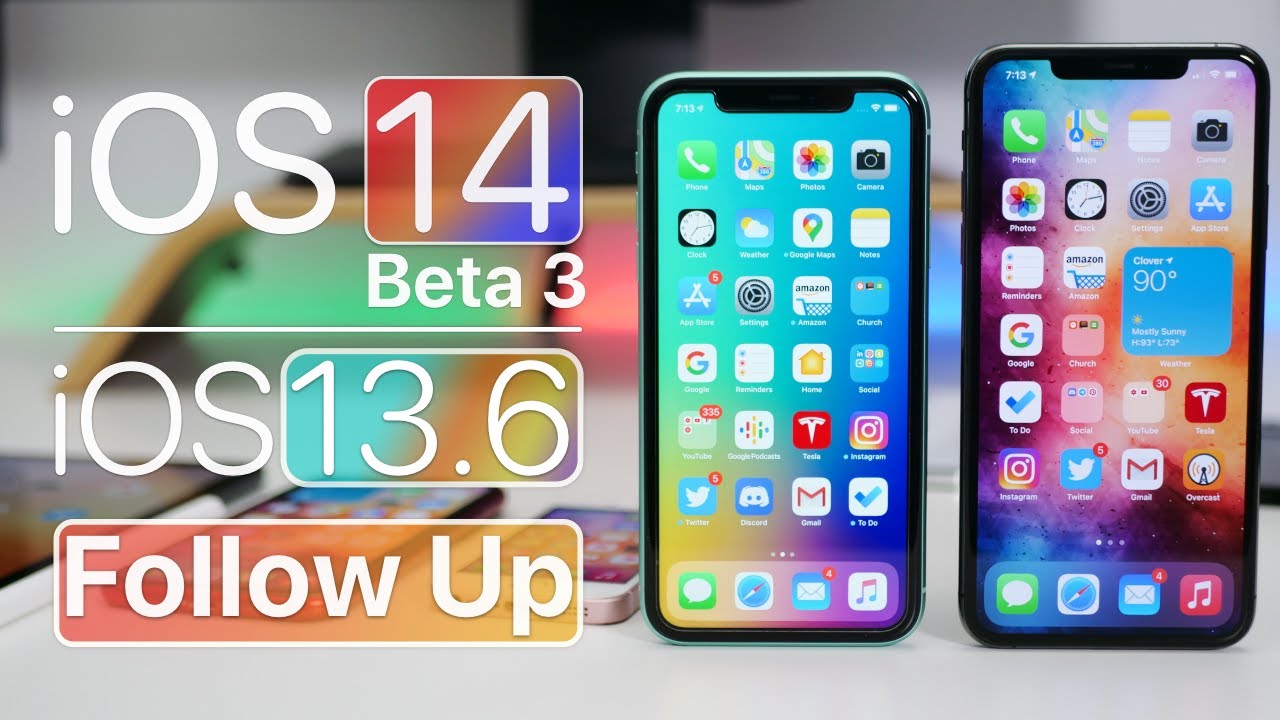 Ios 14 Beta 3 And Ios 136 Ios 1361 And Ios 14 Beta 4 Soon Youtube