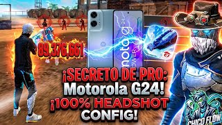 Sensibilidad Motorola G24 2026 🔥 TODO ROJO + DPI PERFECTO | Headshot Automático Free Fire