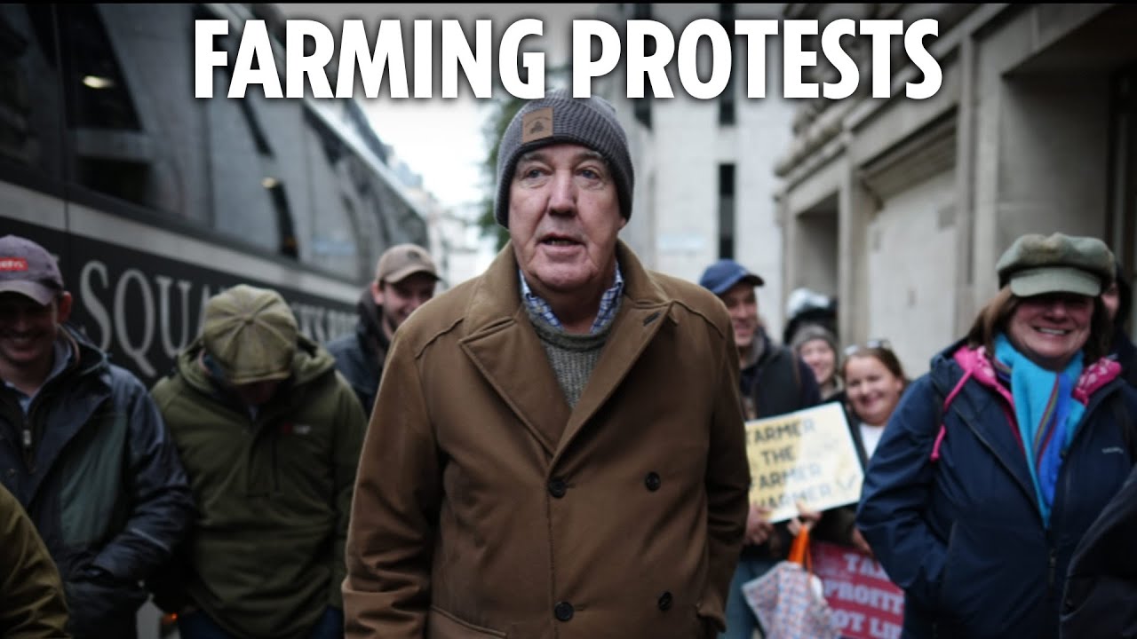Jeremy Clarkson rallies 20,000 farmers in protest against Labour’s unpopular ‘tractor tax’