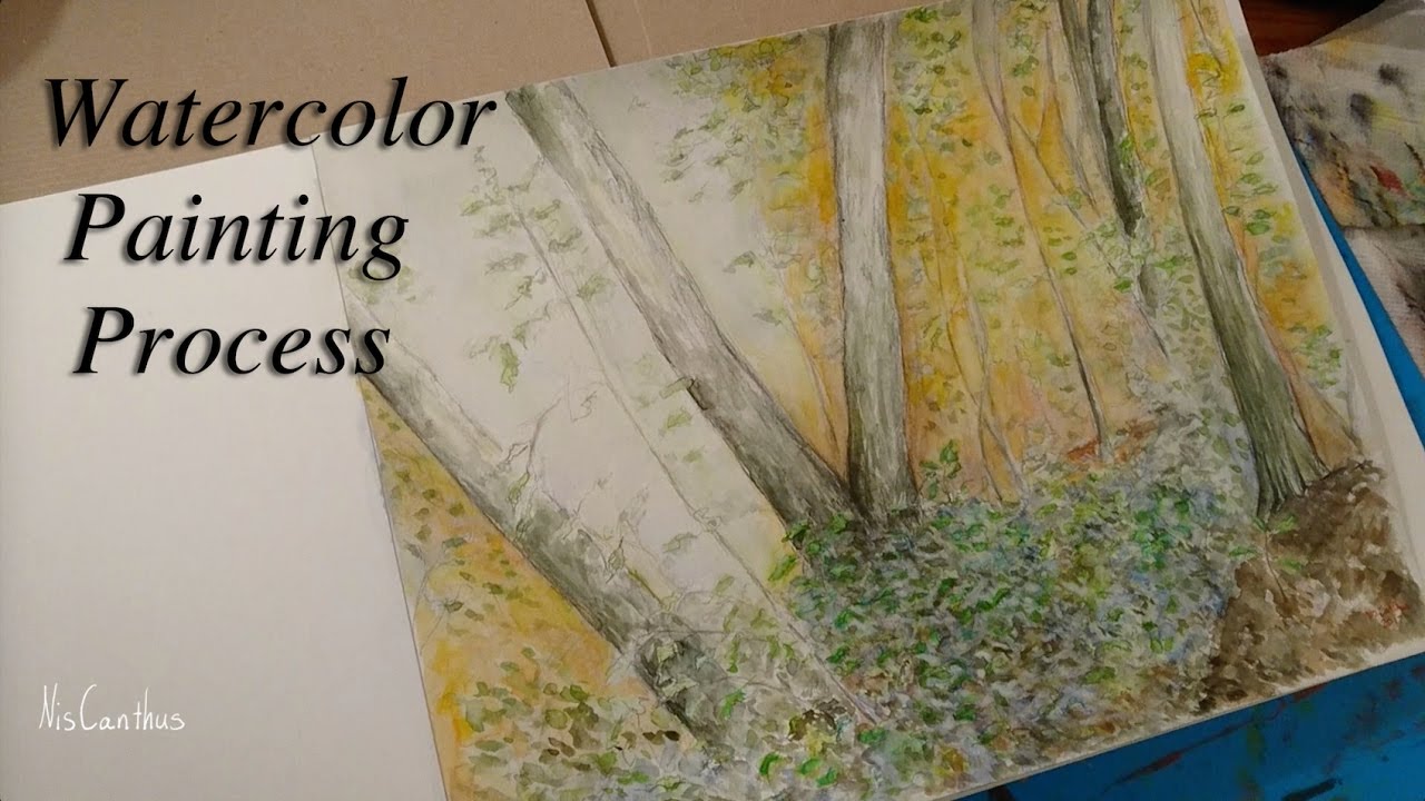 Painted Forest (watercolor landscape speedpainting)