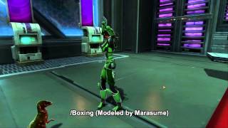 SWTOR all emotes from Tracker's Bounty Pack
