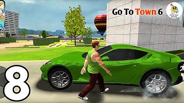 Go To Town 6 : Police Car, Helicopter, Tesla, Bike & Another Vehicle Driving in City