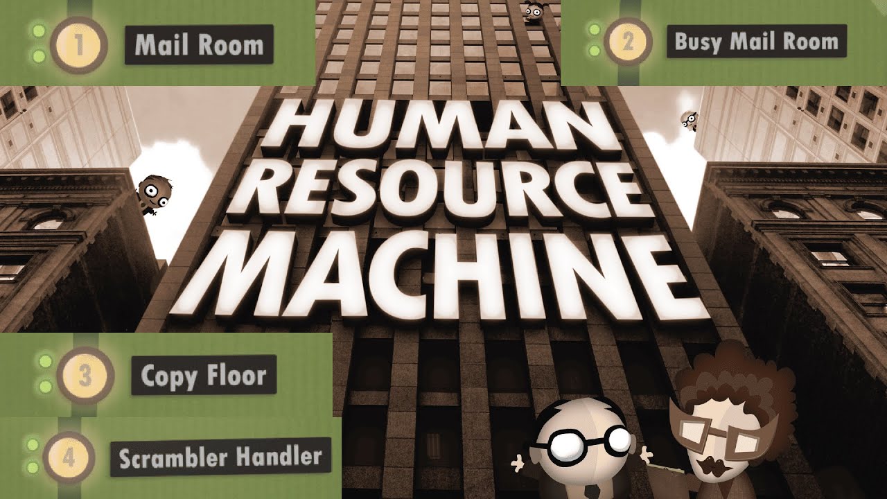 Human Resource Machine - Year 1-5 (Mail Room, Busy Mail Room, Copy Floor, Scrambler Handler)