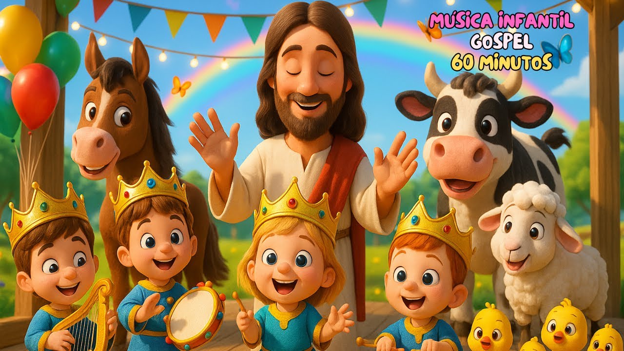 Música Gospel Infantil | Rei Davi | 1 Hora de Louvor com Jesus | Gabi Gospel Kids em Português