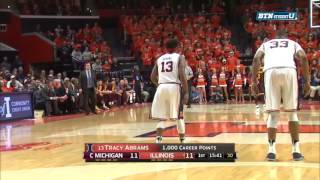 Tracy Abrams' 1,000th Career Point