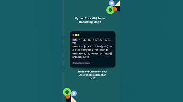 Python Trick 66 | Tuple Unpacking Magic | #shorts #viral #tricks