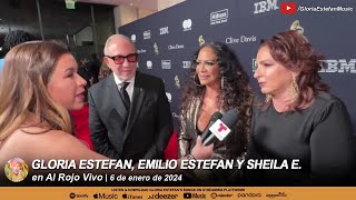 Gloria Estefan, Emilio Estefan y Sheila E. en Al Rojo Vivo | 6 de enero de 2024