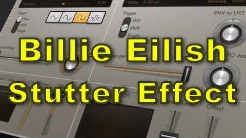 Billie Eilish Stutter Effect | Logic Pro X