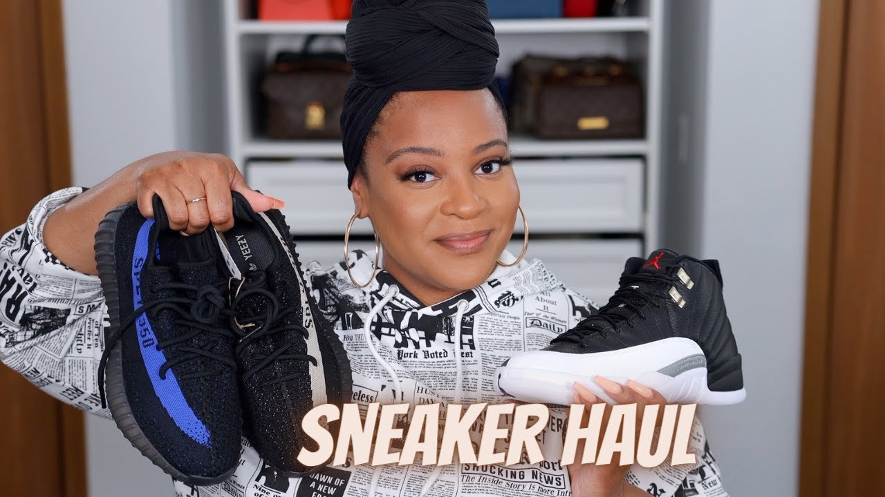 Sneaker Haul Yeezy 350 Bone Yeezy 700 Static Jordan 12 Playoffs & More | Lavishly Chi Chi