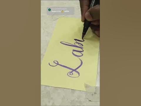Name Labiba #viral #calligraphymasters #handlettering #lettering # ...