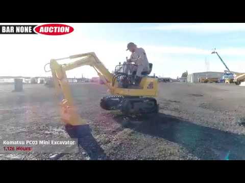 Komatsu PC03-1 Mini Excavator - YouTube