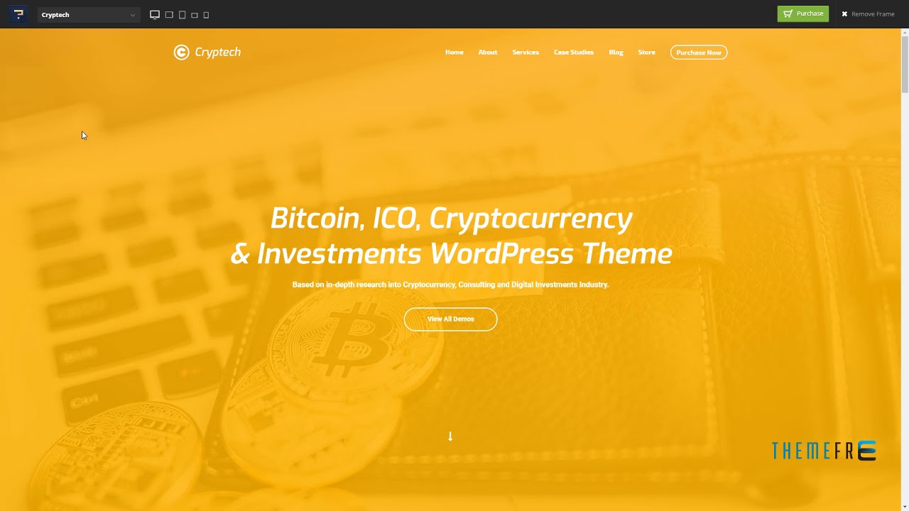 Cryptech - ICO and Cryptocurrency WordPress Theme Quinn Evelyn - YouTube