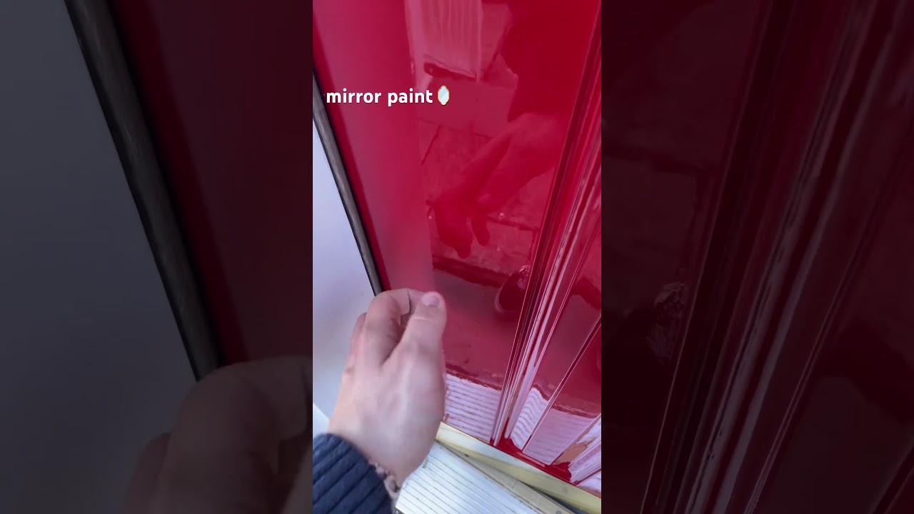 Shiny! Hollandlac Brilliant 98 by Fine Paints of Europe. 98 gloss units!