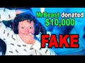 PRANKING Little Brother's Twitch with FAKE MrBeast Donations!