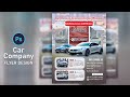 Car Company Flyer Design In Photoshop | Car Sale Poster Design | Flyer Design | Poster Ads Design