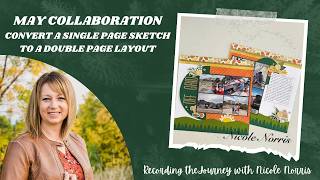 Convert a Single Page Sketch to a Double Page Layout - May Collaboration