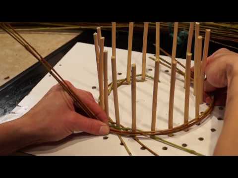 Русская ива - Урок 2. Плетение из ивы. Веревочка в 3 прута.