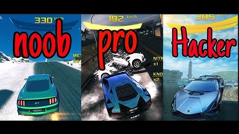 ASPHALT 8 NOOB VS PRO VS HACKER #GAMINGCRAZY