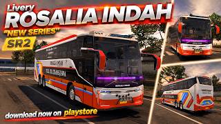 Livery ROSALIA INDAH  'NEW SERIES' - IDBS Simulator Bus Sumatera, IDBS Bus Simulator screenshot 2