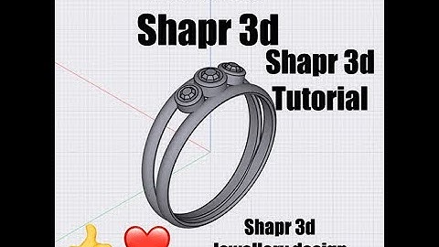 Shapr 3d tutorial | Three stone ring in Shapr 3d | jewellery design tutorial in Shapr 3d