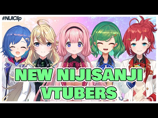 Debut Highlights of the New Five NIJISANJI Members! (VTuber/NIJISANJI Moments) (Eng Sub)のサムネイル