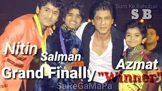 Azmat Hussain Salman Ali Nitin Kumar by grand finally on SaReGaMaPa Lil champ, Sajan more Ghar aaye
