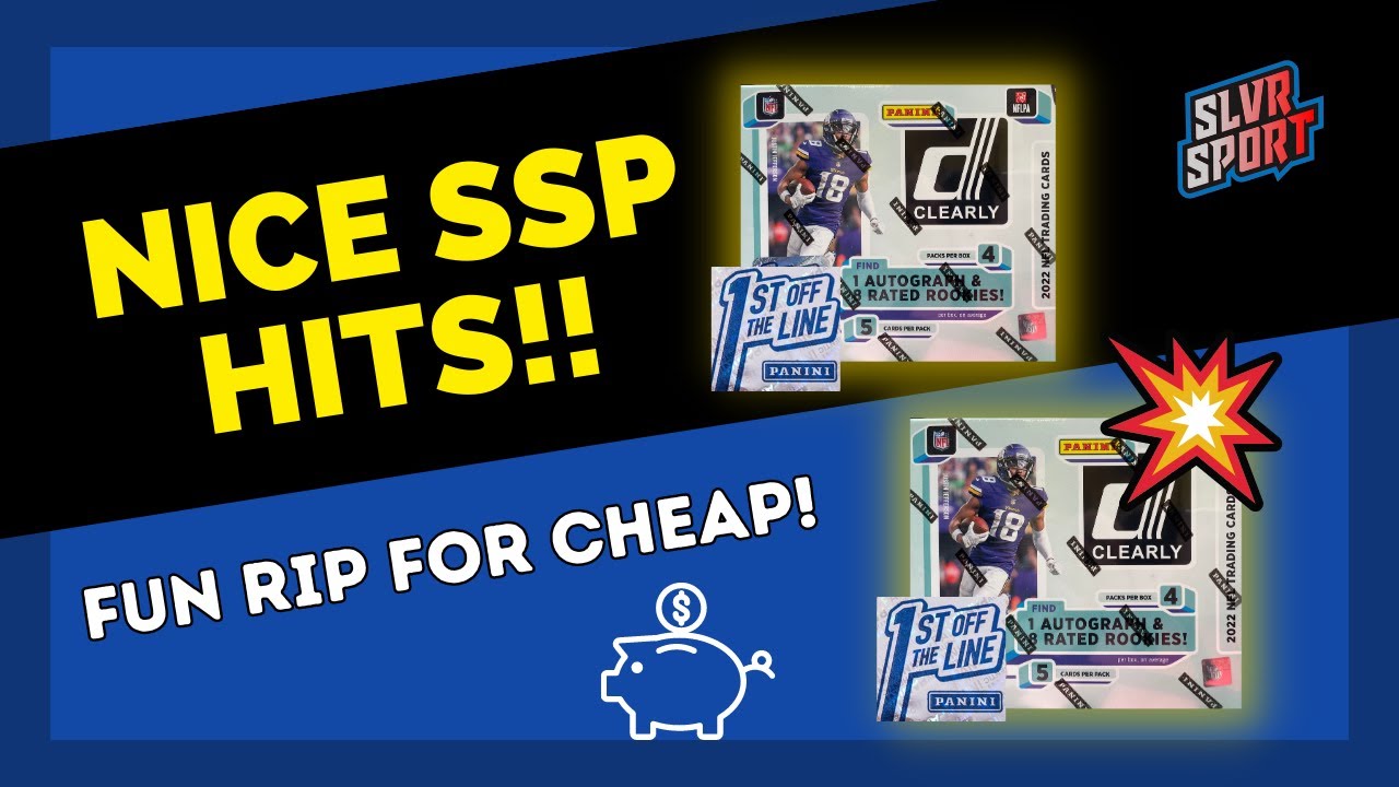 😎 NICE! 😎 2022 Panini Clearly Donruss FOTL Football Hobby Box (X2) - Good Stuff For Cheap!