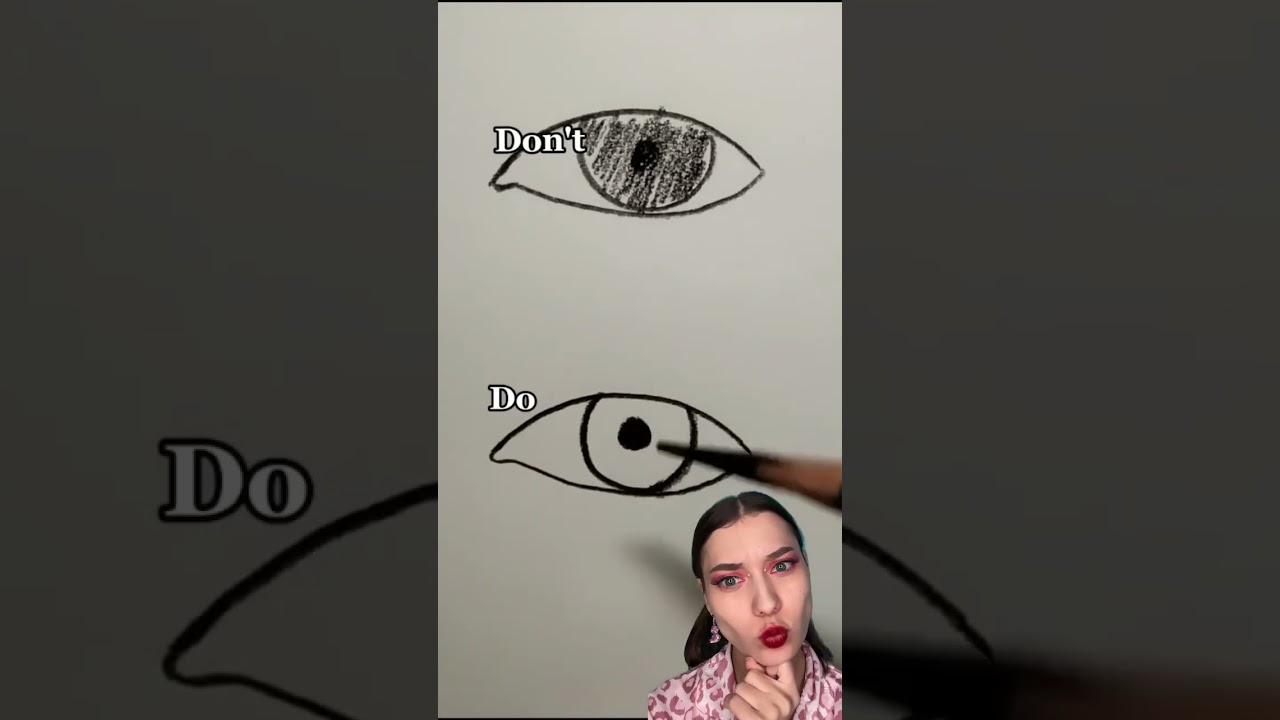 Tutorial on how to draw a pupil 👁️ 