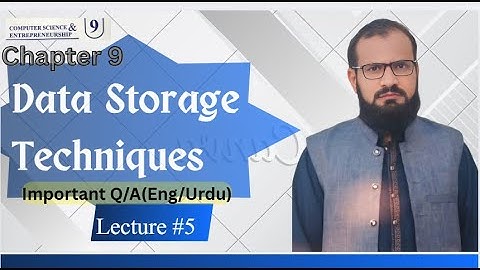 Data Storage Techniques |9th computer Chapter 9
