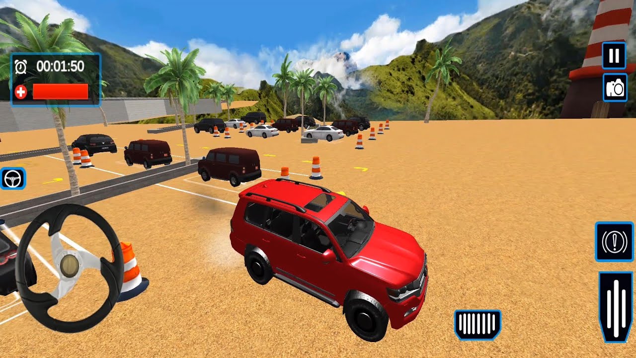 Land Cruiser Miami Beach Car Summer Parking Games - Car Parking Simulator Games 
