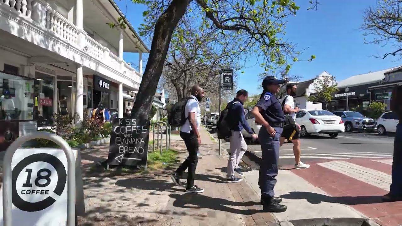 4K- Walking Tour of Dorp Street in Stellenbosch, South Africa