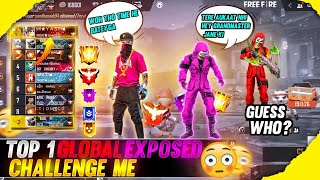 I KILLED TOP 1 GLOBAL PLAYER || TOP 1 GLOBAL PLAYER PLAYING WITH HACKER | GLOBAL PLAYER CALL ME NOOB