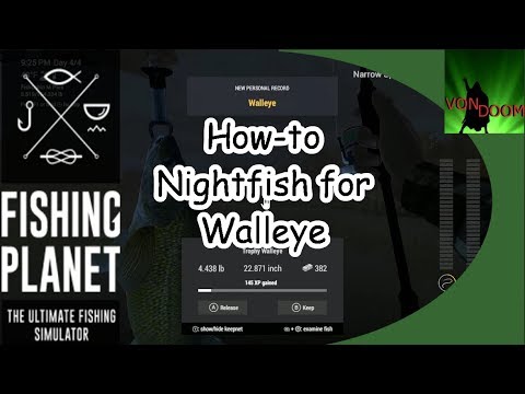 Fishing Planet: How-to Catch Walleye at Night (best way)