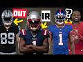 Week 1: Bowers OUT; AJB to IR; Jeanty, Nabers, Love, Swift