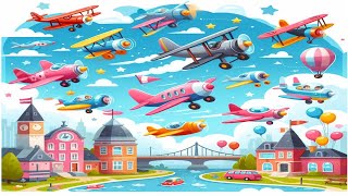 10 Little Airplanes | Kids Songs | Count To Ten | Super Simple Songs | Nursery Rhymes