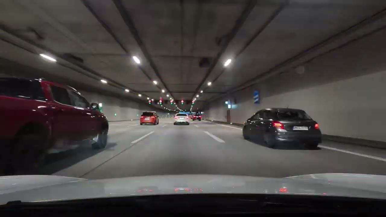 TimeWarp GoPro11 15fach Rückfahrt Outlet Neumünster nach Harburg über die A7/Elbtunnel 5.08.2023