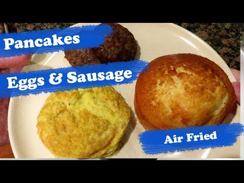 Air Fryer - Buttermilk and Japanese Fluffy Pancakes with Eggs and