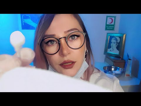 ASMR Doctor Roleplay | Okul Revirinde Pansumanını Yapıyorum | ASMR Türkçe