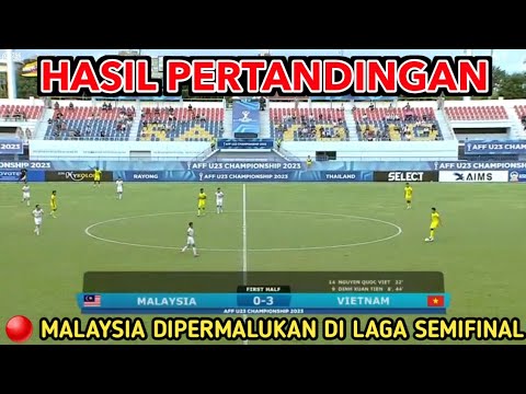 MALAYSIA MENANGIS 🔴 HASIL PERTANDINGAN MALAYSIA VS VIETNAM SEMIFINAL PIALA AFF U23 2023