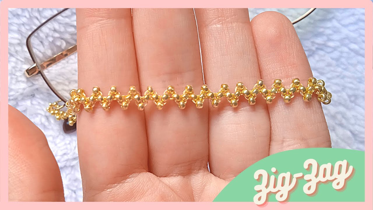 ✨ DIY| Cadena en Zig Zag con Mostacillas| Gargantilla, Pulsera o Sujetador de Anteojos