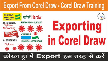 Export From Corel Draw - Corel Draw Training Exporting in CorelDraw