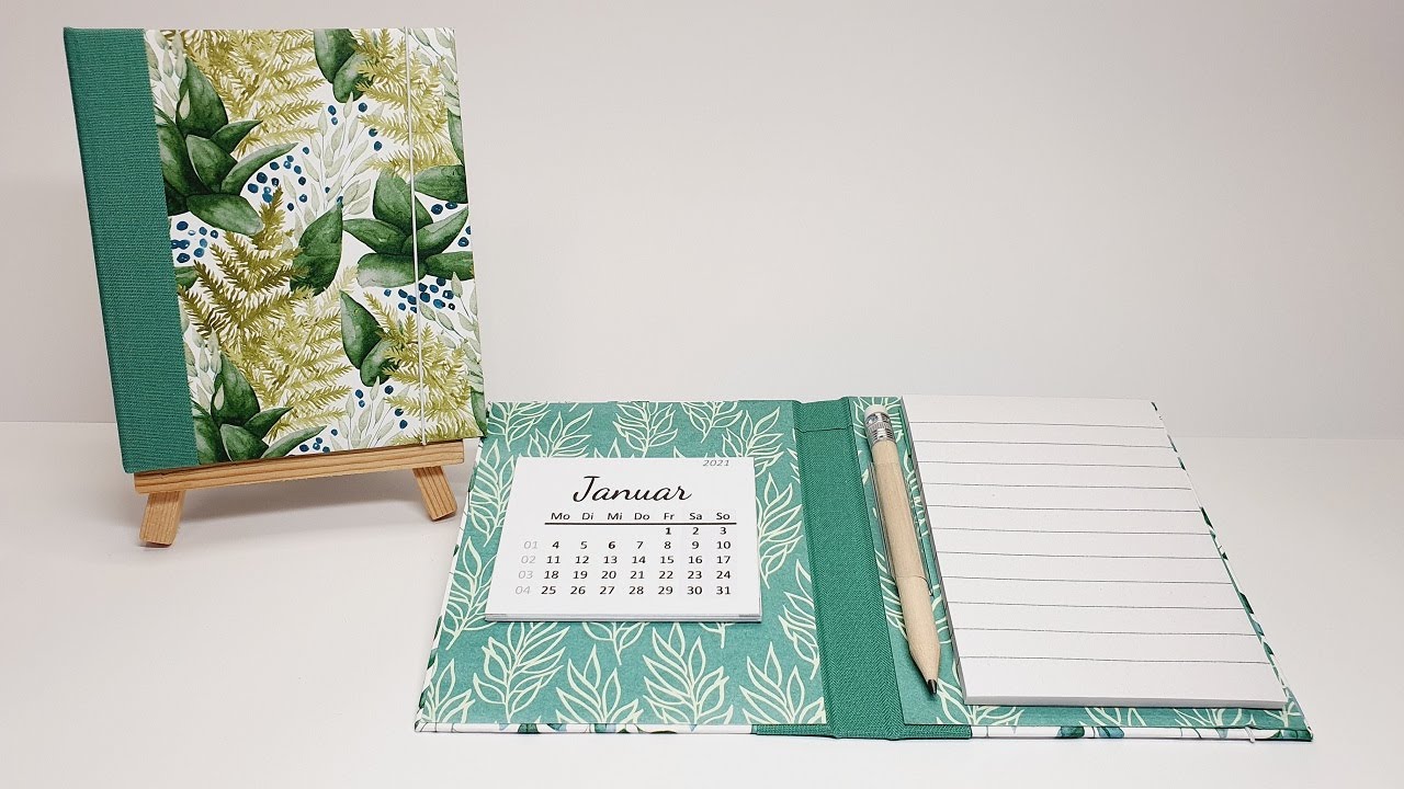 Anleitung: Notizbüchlein mit Kalender basteln │ Bastelset erhältlich