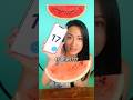 Eat 🍉 in __ bites!!! #watermelon #mukbang