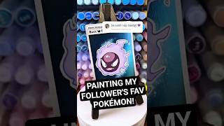 Painting Gastly #pokemon #pokemoncards #pokemonart #pokemongo #pokémon #pokemontcg #artist #artist