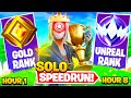 Gold to unreal solos speedrun in 8 hours chapter 5 fortnite ranked