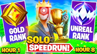 Gold to UNREAL SOLOS SPEEDRUN in 8 Hours (Chapter 5 Fortnite Ranked) by Brecci 96,085 views 5 months ago 32 minutes